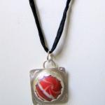 Pendant - Red and White Swi..