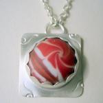 Pendant - Red and White Swi..