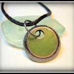 RESERVED Pendant - Lime Gre..