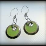 RESERVED Earrings - Lime Gr..