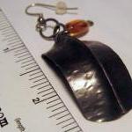 Earrings - Dark Copper Fold..