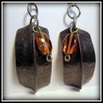Earrings - Dark Copper Fold..