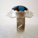 Ring - Sterling Cornflower ..