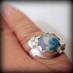 Ring - Sterling Blue and Wh..